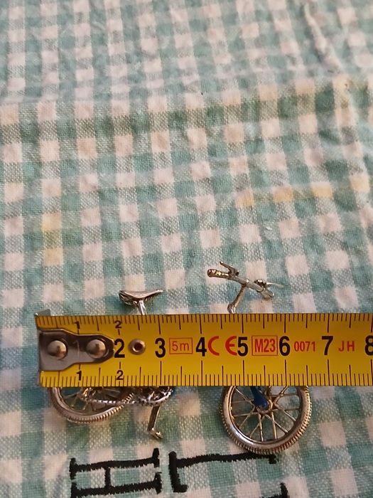 Bicicleta argint masiv 800