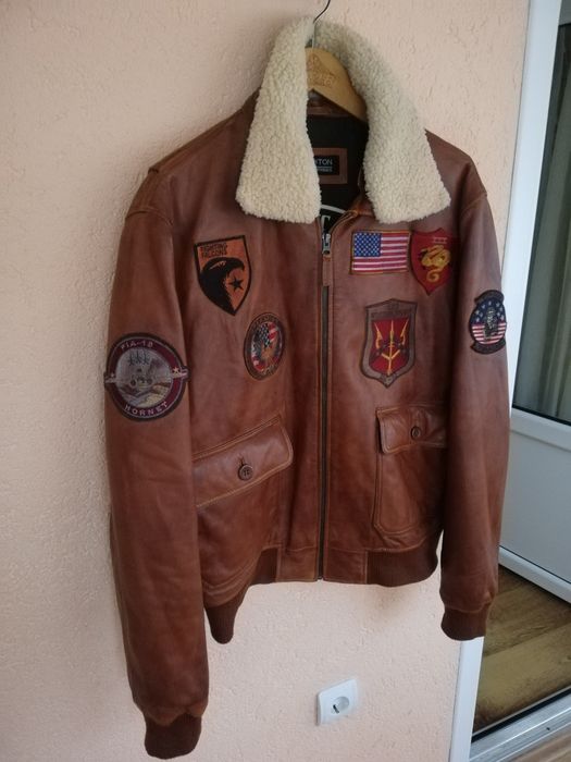 Geaca piele bărbati Aviator Newton xl