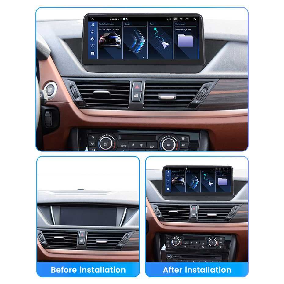 Navigatie Bmw X1 E84 Android 13 10.25 / 12.3 Inch Carplay Sim + Camera