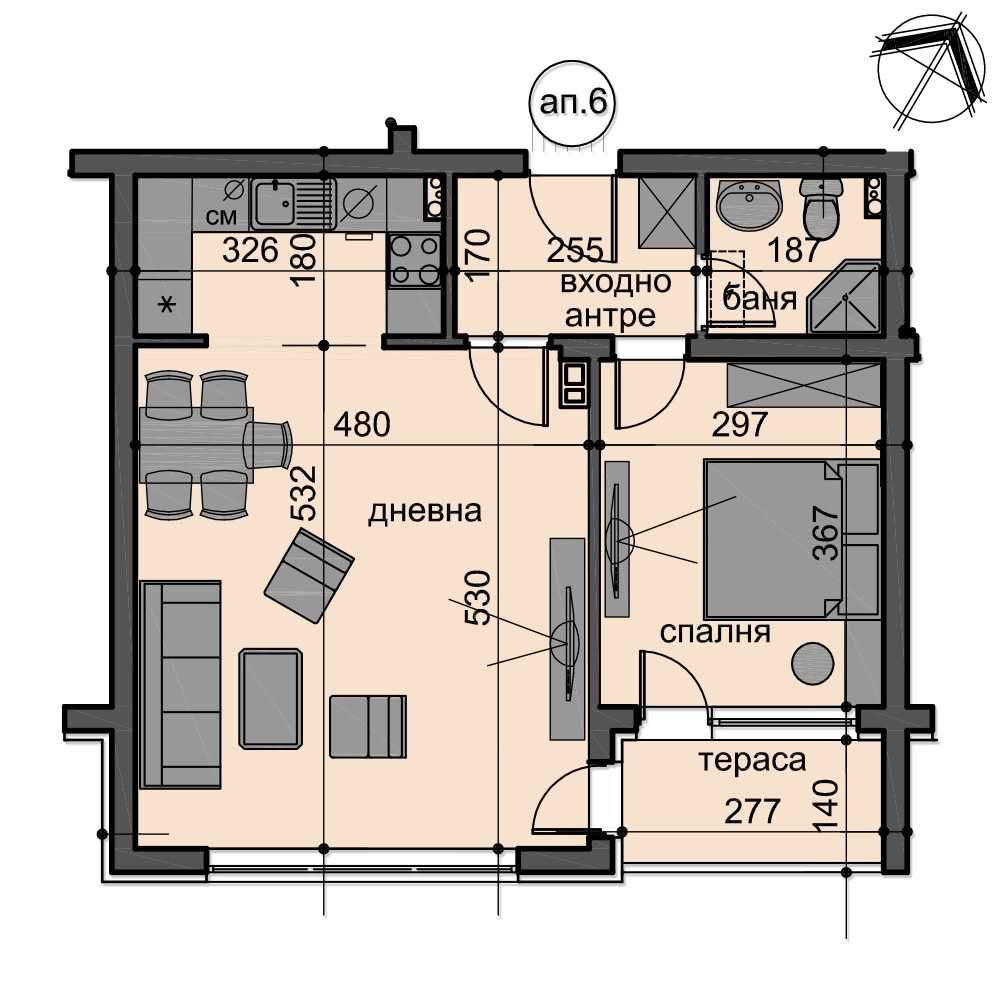 Продава се Двустаен апартамент в Пловдив, Остромила - 75 кв.м за 1147 €/кв.м - Снимка #11