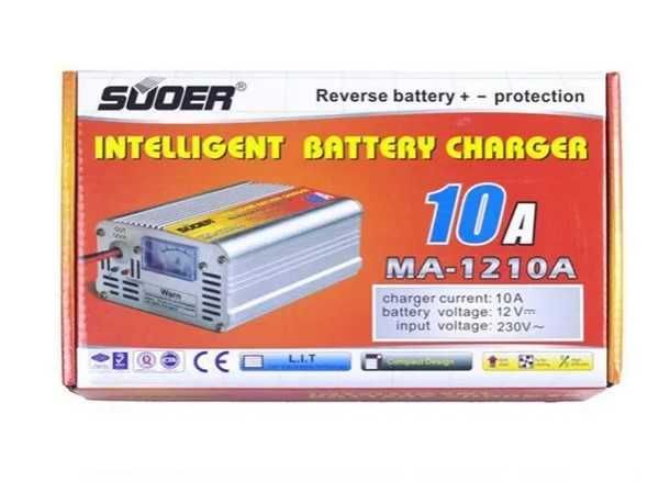 Автоматическое зарядное устройство для аккумулятора 10А 12В с защитой