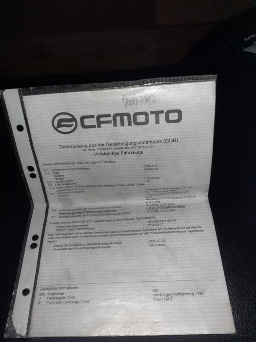 Cf moto 500cc 4x4 cu diferențial blocabil