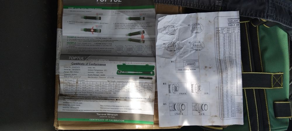 Ключ динамометричен 3/4" TOPTUL