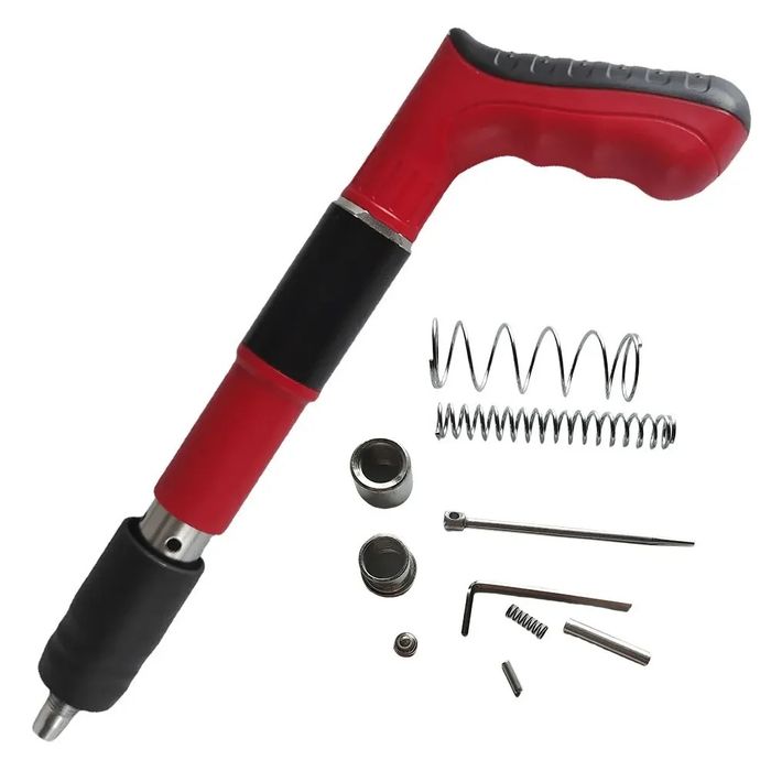 Професионален ръчен такер за пирони и нитове – 5 нива на мощност