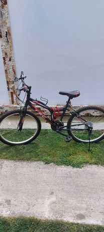 Bicicleta MTB TEC STRONG, culoare Negru/Rosu
