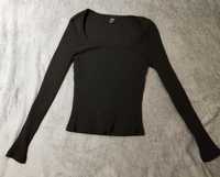 Дамска къса черна блуза от Shein