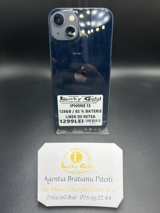 Iphone 13 128GB 82% Baterie Luber de retea cod produs 23512