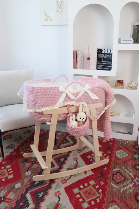 Люлька качалка детский. Почти новый ручная работа