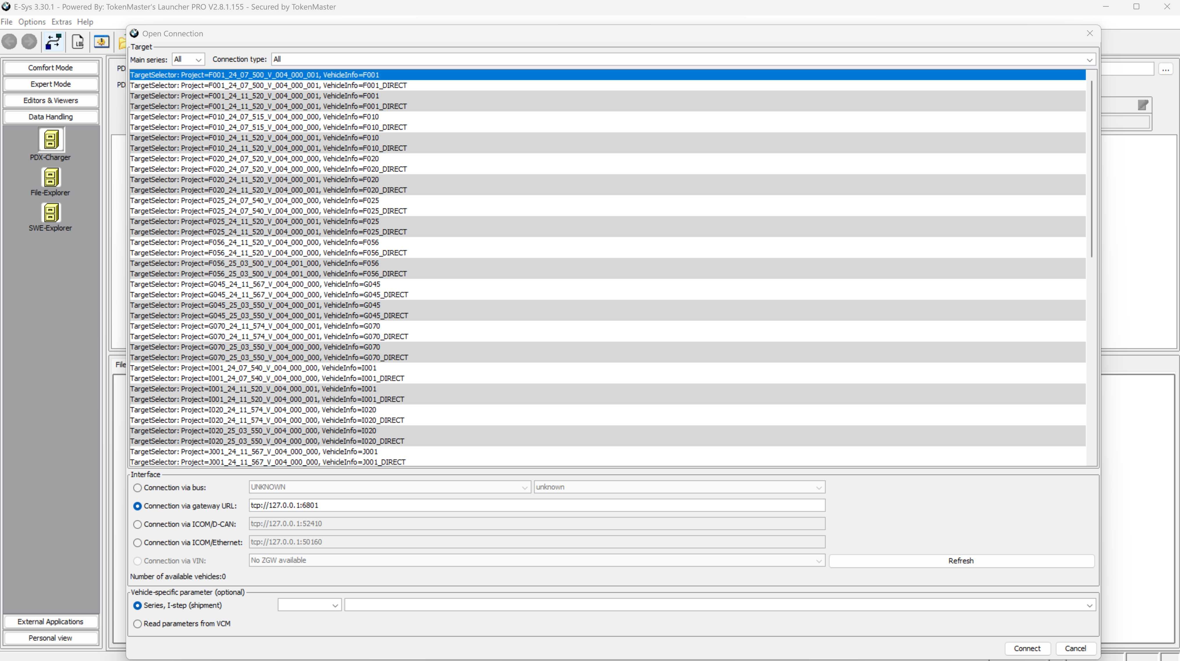 E-sys 3.30 + Launcher PRO + TokenGenerator + най-новите PSdZData 5.43.