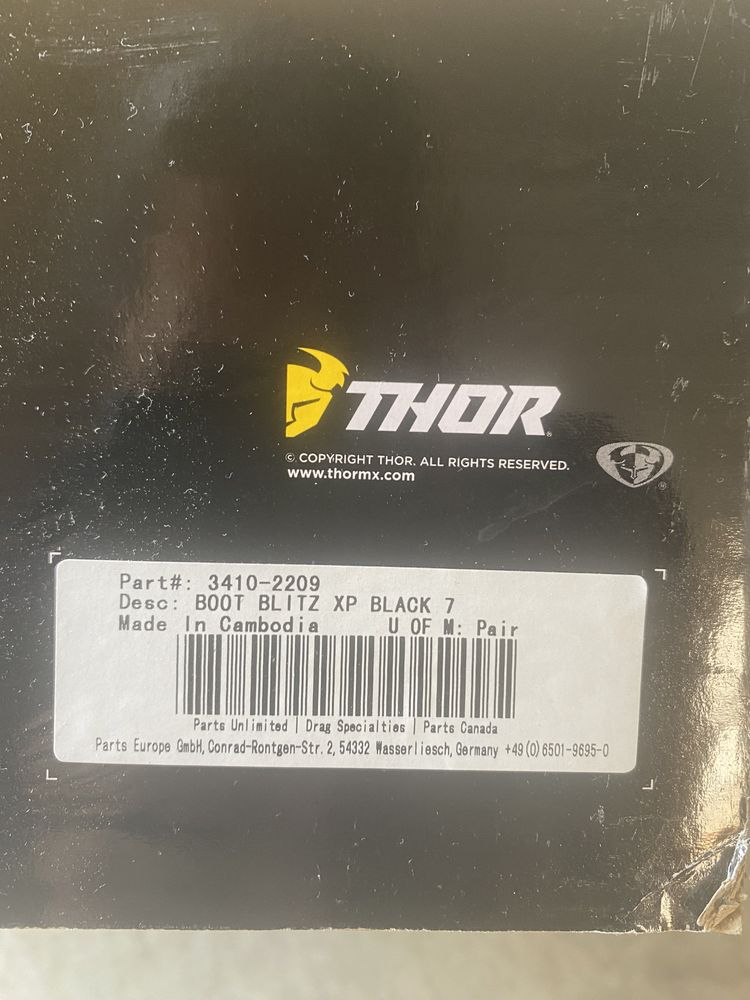 Ботуши Thor Blitz xp atv