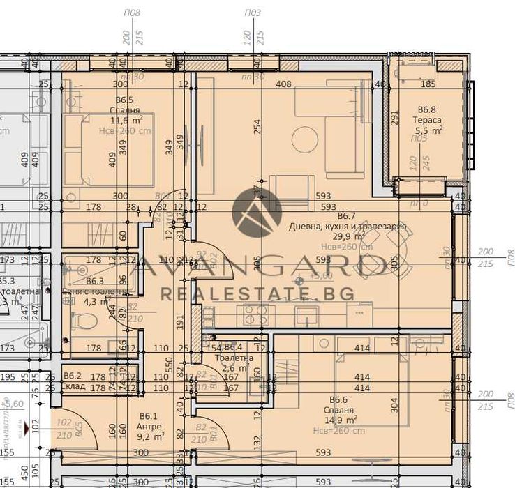 Продава се Тристаен апартамент в Пловдив, Тракия - 109 кв.м за 1453 €/кв.м - Снимка #3