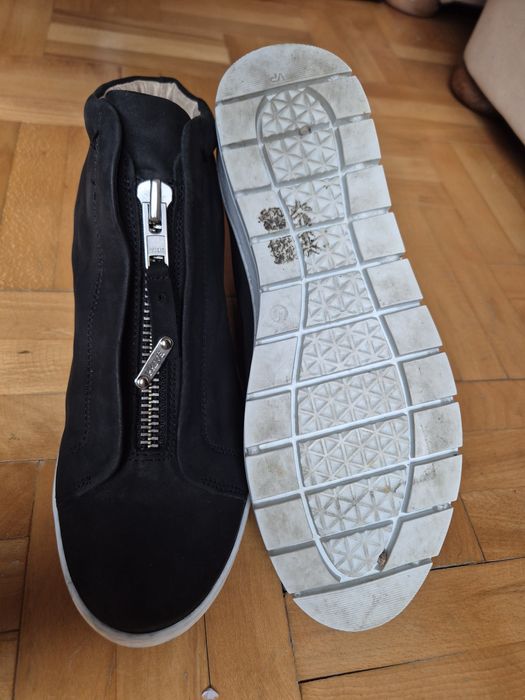 Ghete premium Prive din Piele Naturală, Talpă Cusută - Mărimea 40