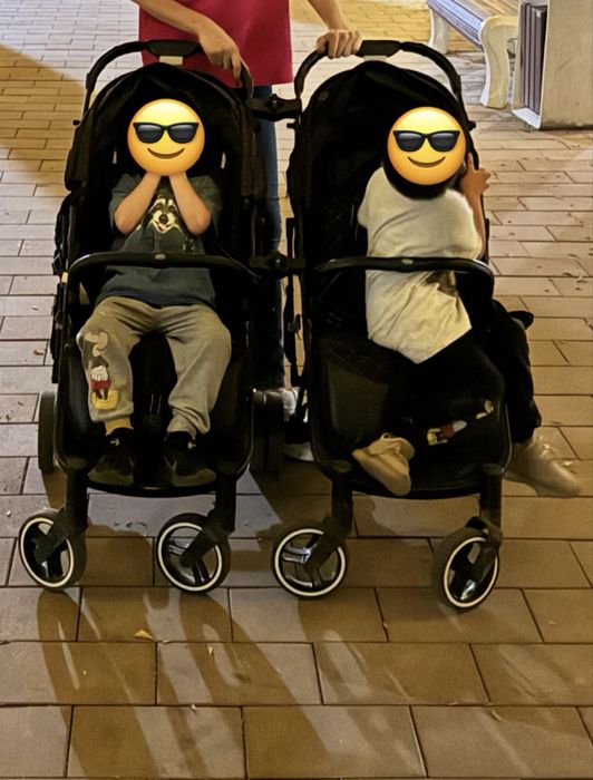 Коляски для двойни, погодок