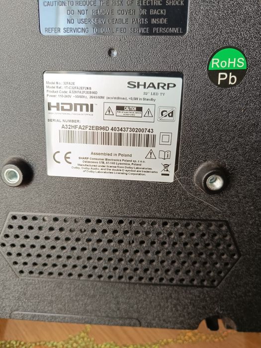 Tv sharp 32FA2E cu Ecranul SPART!!!