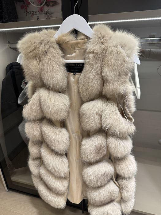 Елек естествена козина лисица