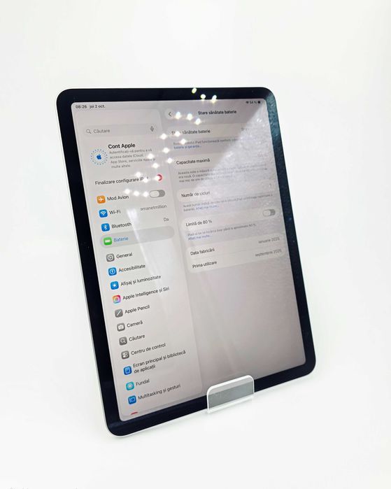 iPad Air M3 11" 128GB, baterie 100%, stare foarte bună