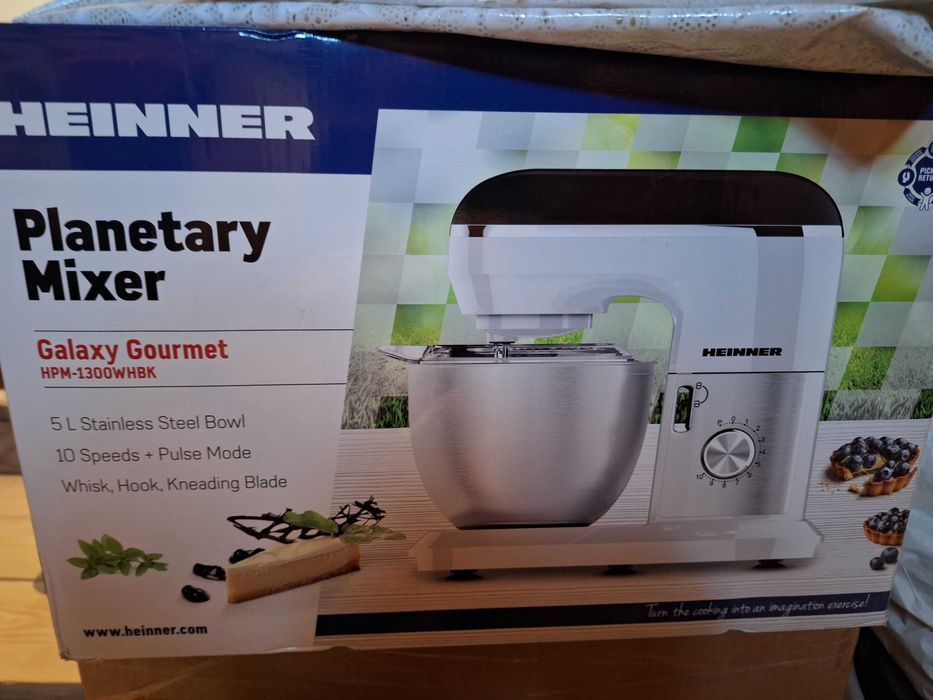 Mixer planetar Heinner HPM-1300WHBK