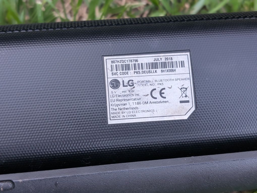 lg kp-5  Bluetooth колонка