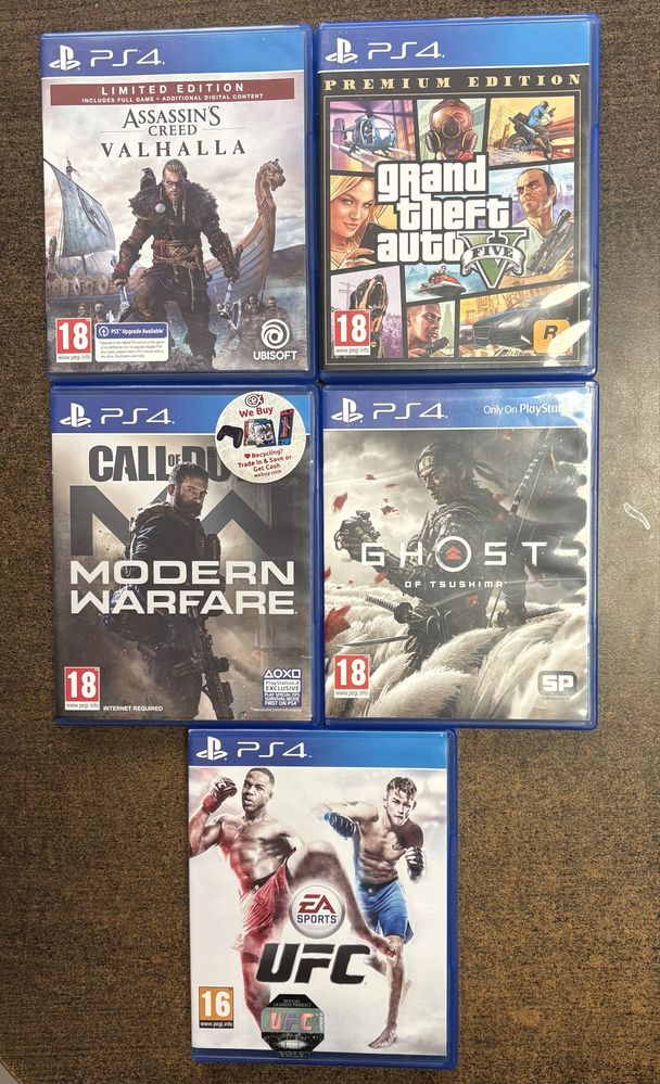 Ps 4 -500 GB + 5 Игри