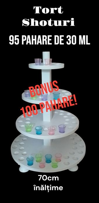 Tort shoturi 95 shaturi  mirelui nunta botez petrecere party