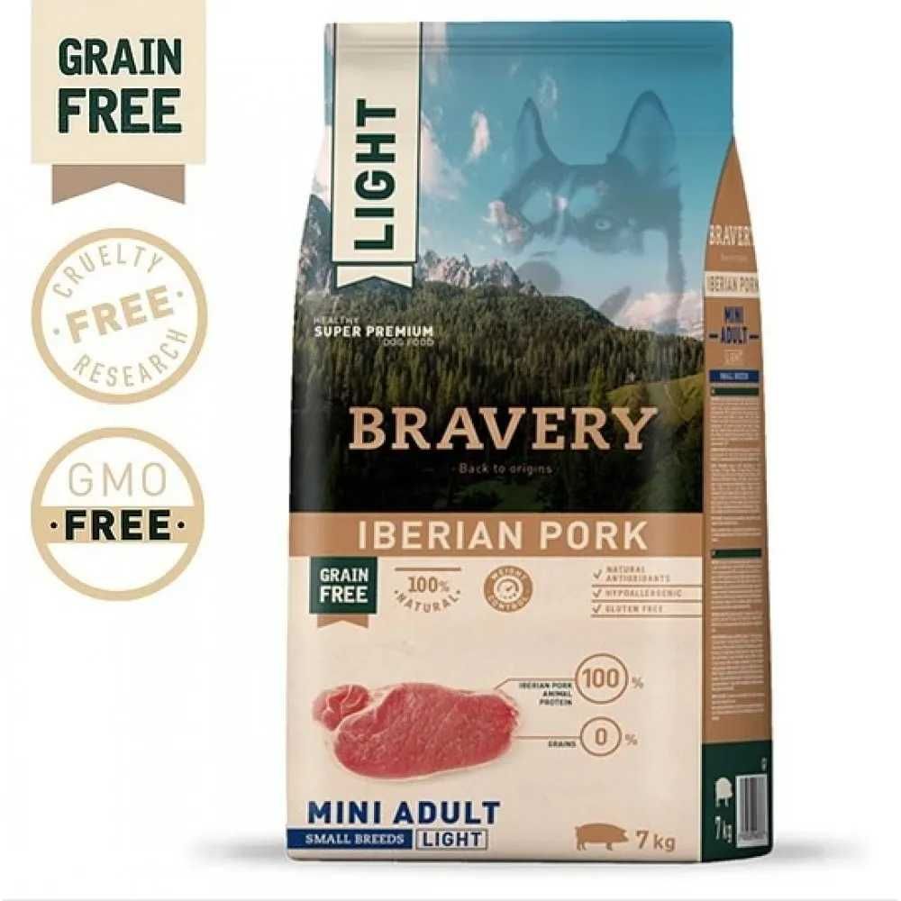 Bravery-пълноценна храна за кучета от мини породи различни видове 7кг.