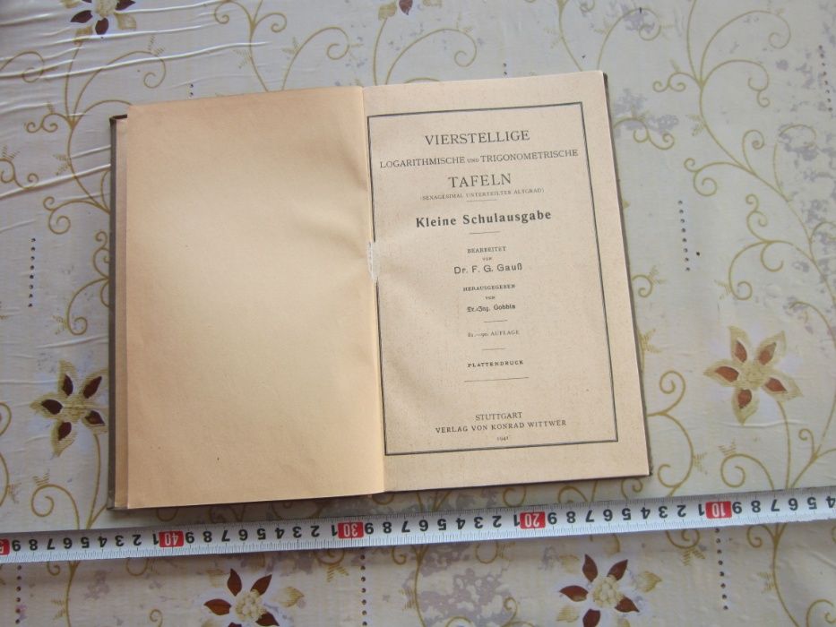 Немска книга тригонометрия Трети Райх 1941