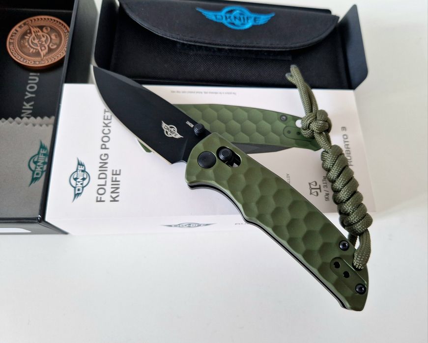 Cutit pliabil EDC Oknife Rubato 3, 154CM, rail lock, nou