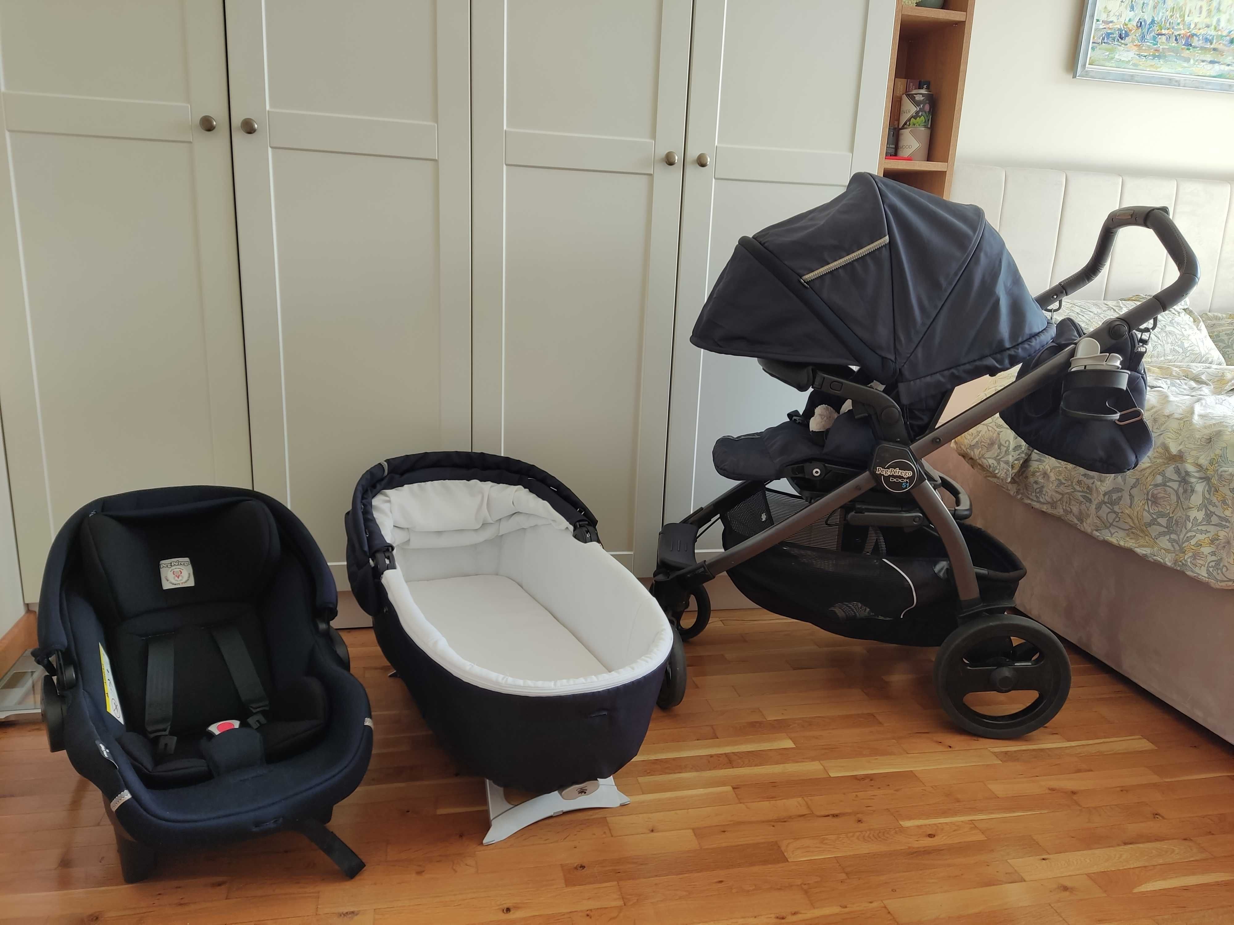 Детска количка Peg Perego Book 51 Modular 3в1 + чанта и cupholder