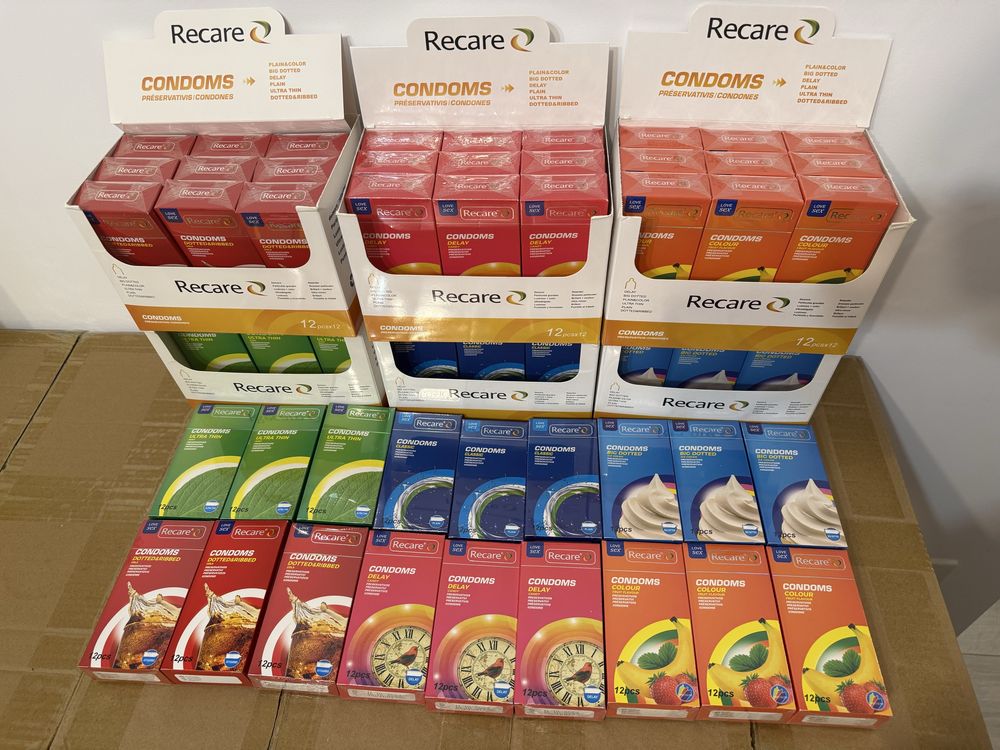 Set 144 prezervative Recare Dotted and Ribbed Cola, Durex, Love