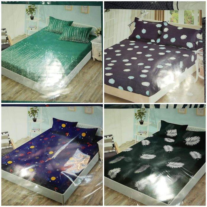 Lenjerie pat 3 piese . Bumbac satinat . 50 lei set . Super oferta .