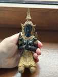 Statuetă Îngerul lui Buddha/fată 2/Budha/bronz masiv/17,3cm/preț fix.