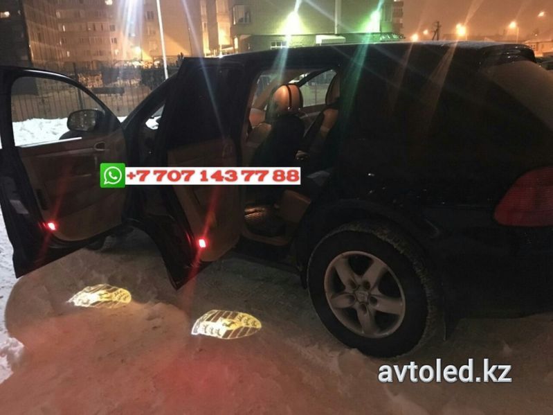 Порш Cayenne подсветка двери логотип авто Led тюнинг подарок мужчин