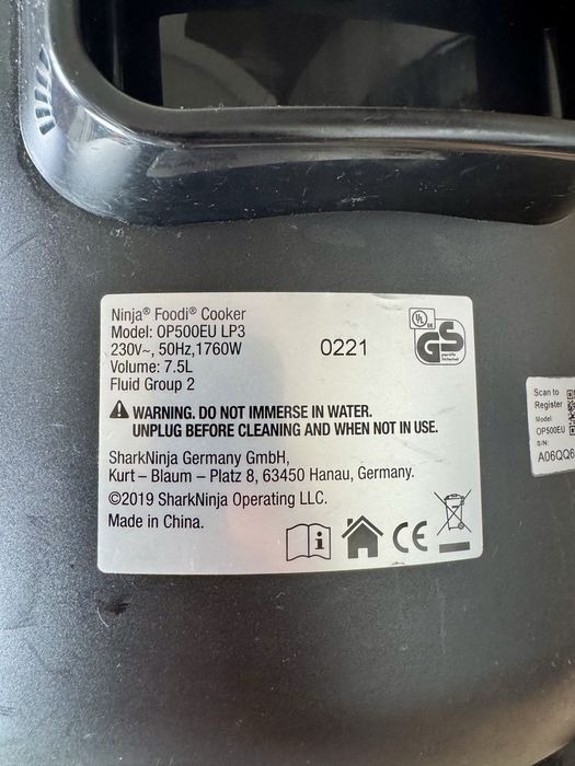 Ninja foodi cooker OP500EU