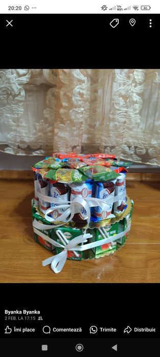 Realizez torturi din dulciuri la comanda