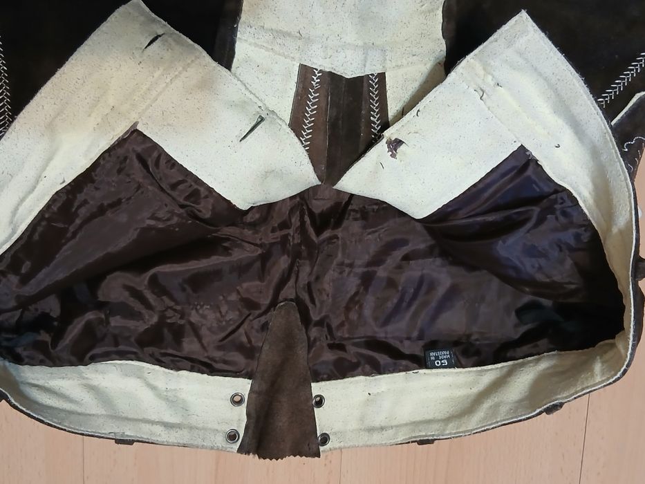 Pantaloni Oktoberfest Nr.50 bavarezi piele vintage