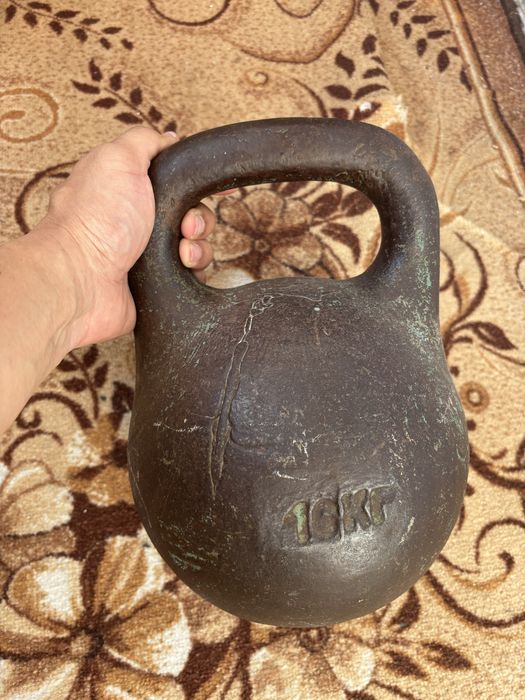 Гиря 16 килограмм СССР.
