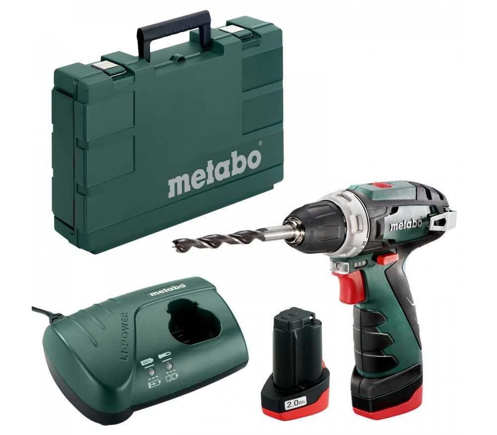 Акумулаторен винтоверт Metabo POWERMAXX BS BASIC 12 V, 34Nm, 2 батерии