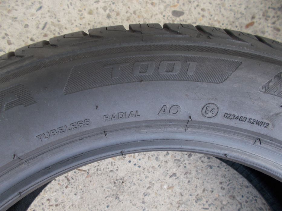 2 anvelope vara 215 55 17 bridgestone dot 2017 ca si noi 8,2 mm