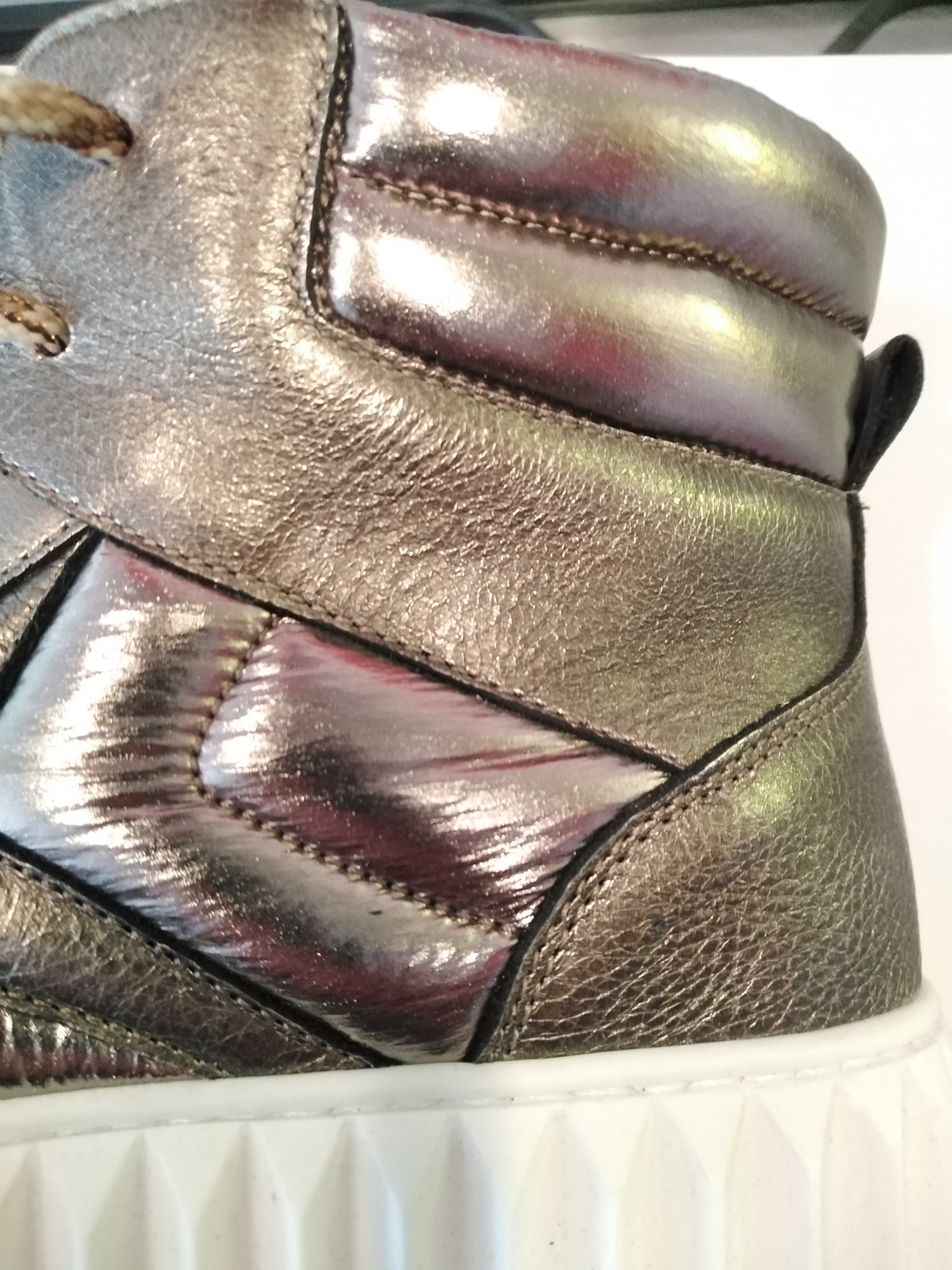 Sneakers piele premium Voile Blanche Italia - Bronz/Platina Mas. 37 EU