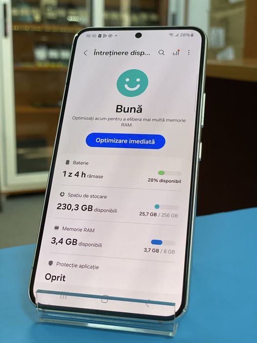 Samsung S22 Alb 256GB, Garantie 12 luni | Lensun