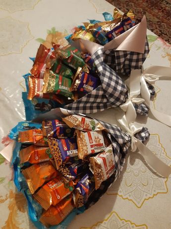 Букеты из конфет от 4000тг
