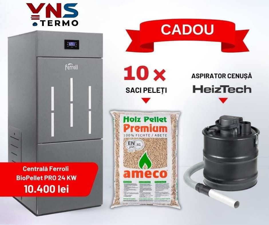 Centrala Ferroli Biopellet PRO 24 Kw Peleti
