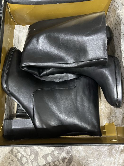 Кожаные сапоги евромех