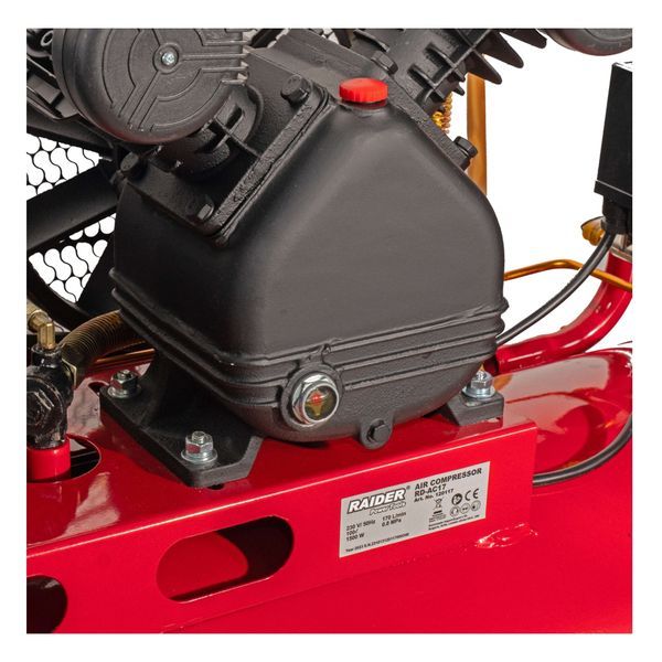 Въздушен компресор 100 л 2cp 1.5kw 170 л/мин. 2 бутала 8 бара 220v rai