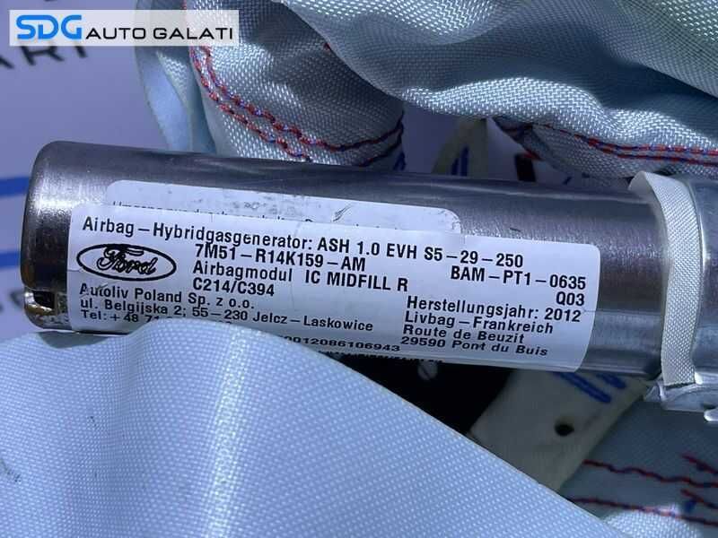 Set Airbag - uri Cortina Stanga Dreapta Ford Kuga 1 2008 - 2012 Cod 7M51-R14K159-AM 7M51-R14K158-AM