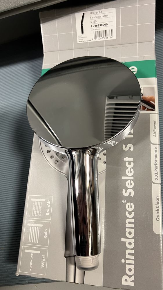 Para de dus Hansgrohe Raindance Select S120 plus furtun