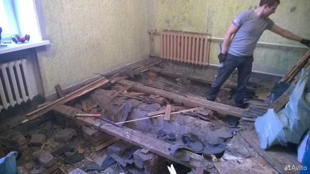 Установка плинтусов настил паркета ламината деревянных полов шлифовка
