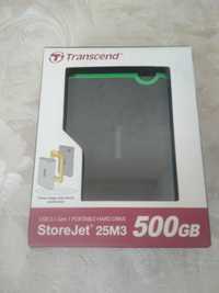 Внешний жесткий диск 500 гб HDD Transcend StoreJet 25M3 USB3.1