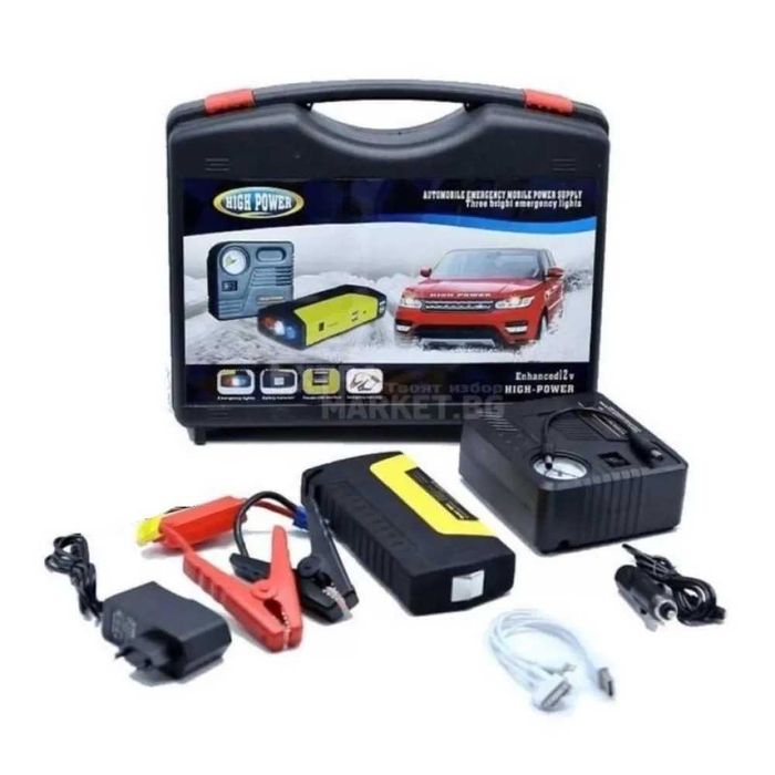 компресор и стартерно устройство за кола High Power Jump Starter