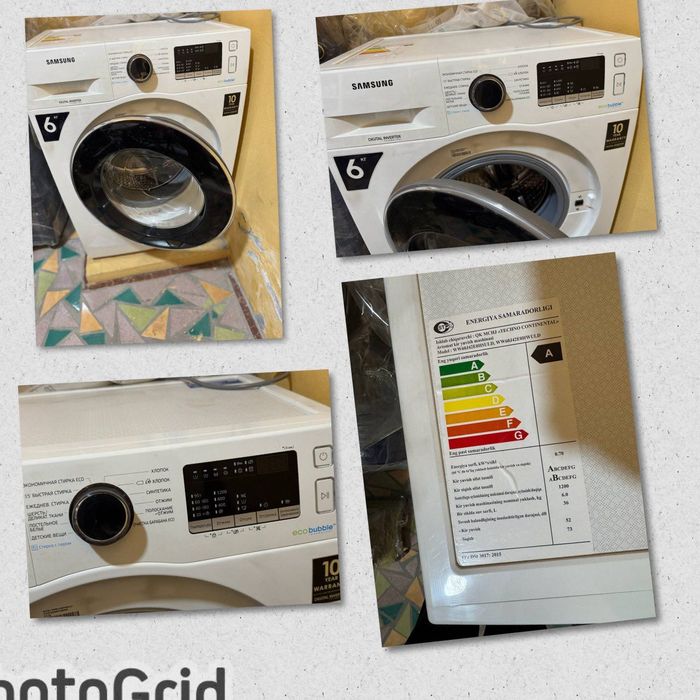 Стиралка Samsung Eco Bubble 6кг